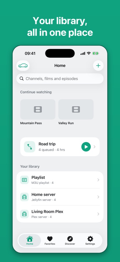 IPTV Backseat on iPhone